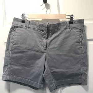 J Crew size 10 NEW 7” chino short. Storm Grey.